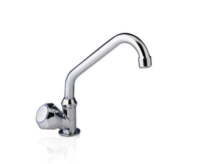 Hovedbilde Kran, Forkrommet messing, svart bar - RC3100