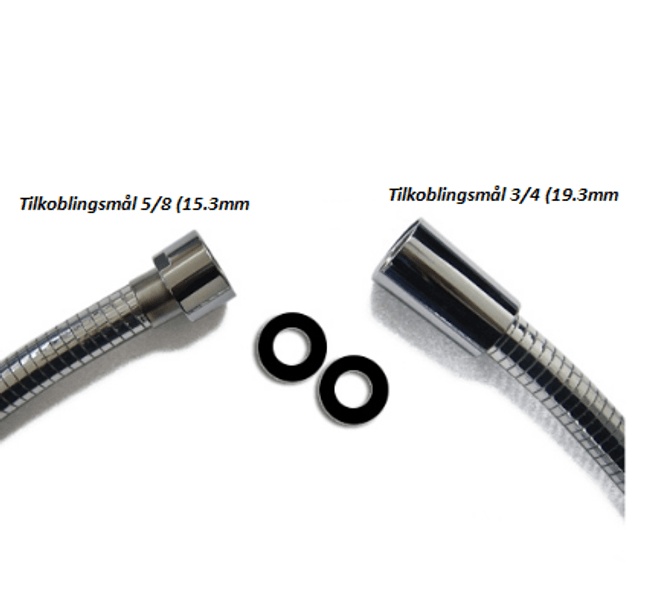 Hovedbilde Nylon sl. chrome spiral 2 mtr TP 2012-C/00