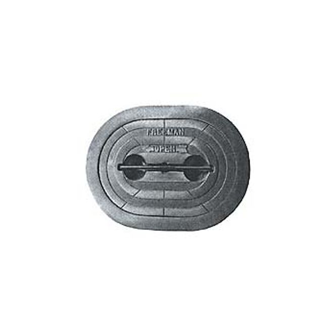 Hovedbilde Bomar D?rkluke i Aluminium, Oval - 552mm x 774mm