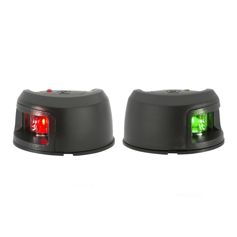 Attwood LED Sidelanterner, Styrbord+Babord, Svart, 2nm