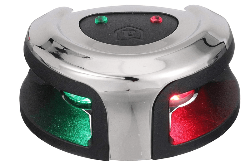 Attwood LED Kombilanterne, R?d/Gr?nn, Rustfritt st?l, 2nm