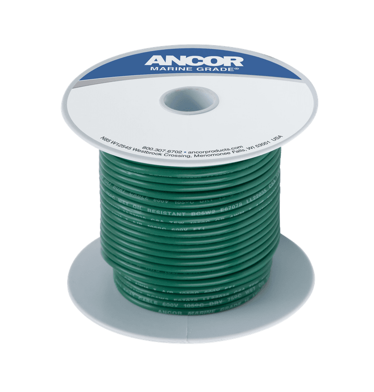 Fortinnet Marine Gradert Kobberkabel p? 3mm?, Gr?nn - 7.6m