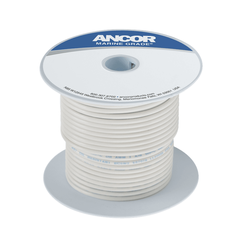 Fortinnet Marine Gradert Kobberkabel p? 3mm?, Hvit - 7.6m