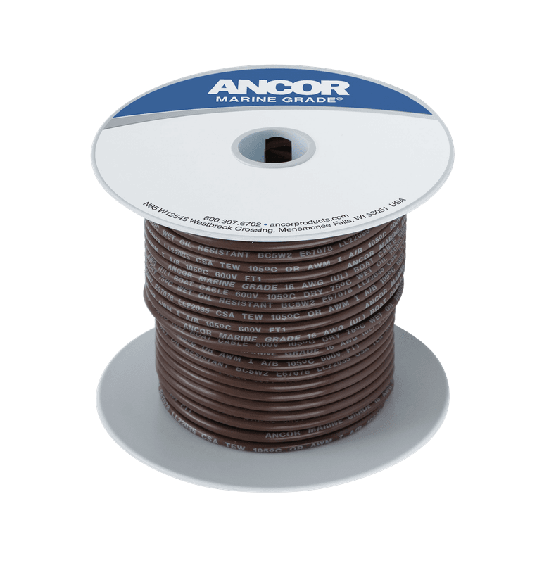 Fortinnet Marine Gradert Kobberkabel p? 5mm?, Brun - 7.6m
