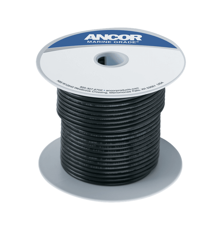 Fortinnet Marine Gradert Kobberkabel p? 3mm?, Svart - 3.7m