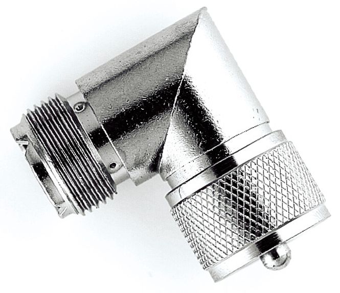 Hovedbilde PL259 COAx PLUG, 90GR albue