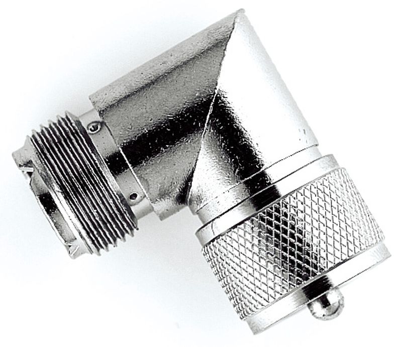 PL259 COAx PLUG, 90GR albue