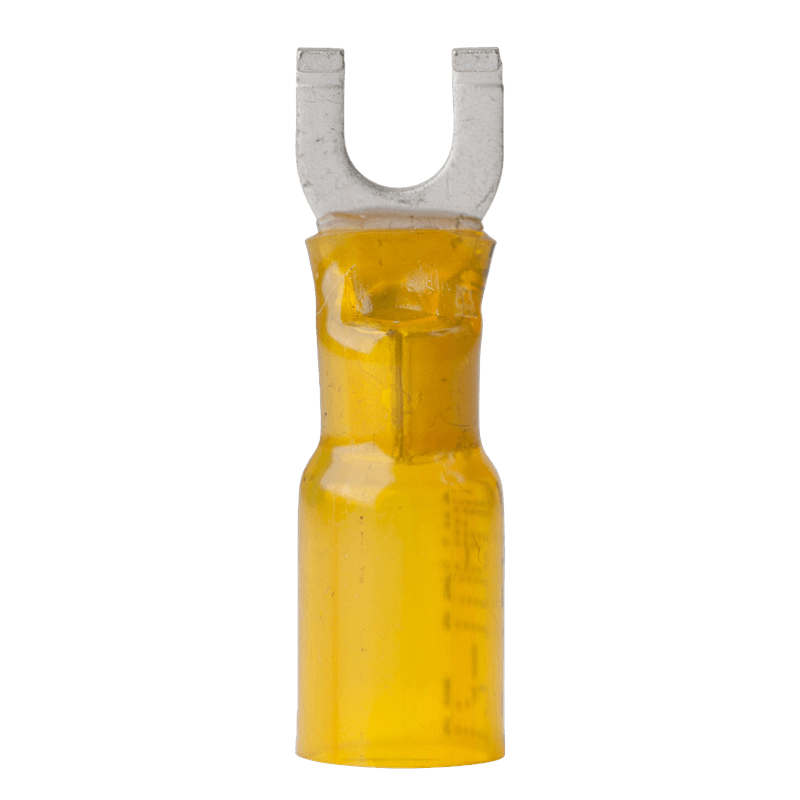 Gaffelkabelsko, Krympeplast, 3-5mm2 (12-10AWG) - 3stk