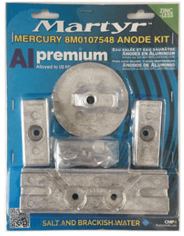 Mercury EFI 75-150 HK. 2014> 8M0107548 Anodes KIT Al