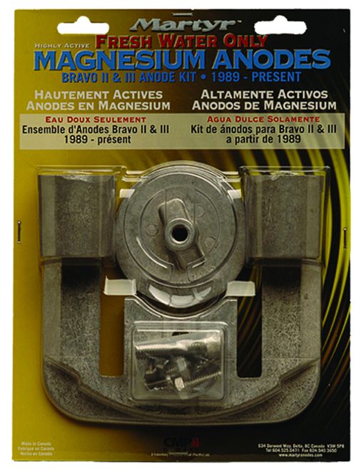 Hovedbilde Anodesett til Bravo 2/3, Magnesium, CMBRAVO23KITM