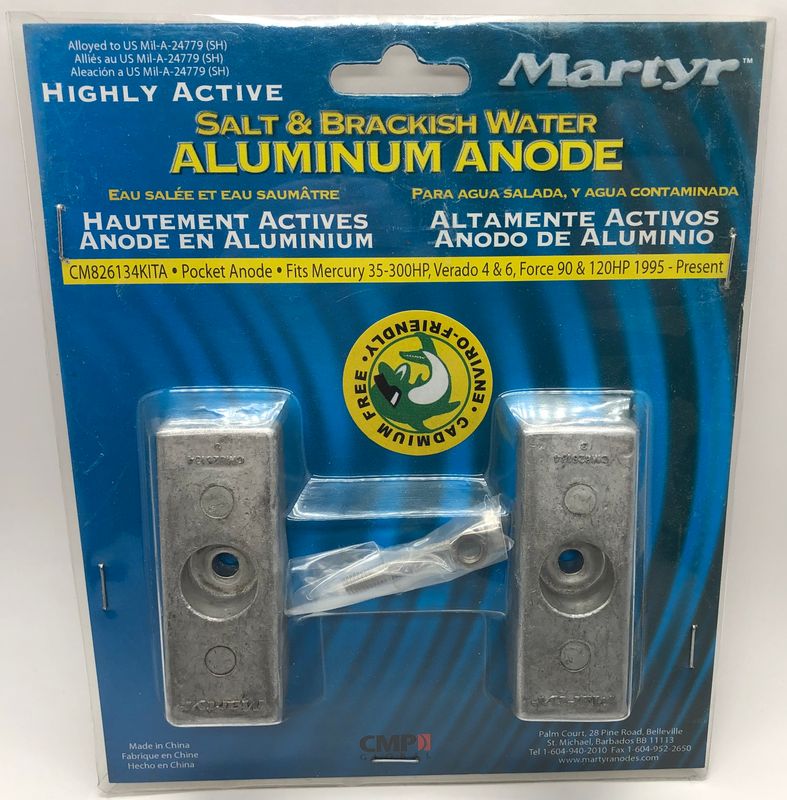 Anode for mercury/Honda 75 Hk + V6 40/50/115 EFI 4- Takt.