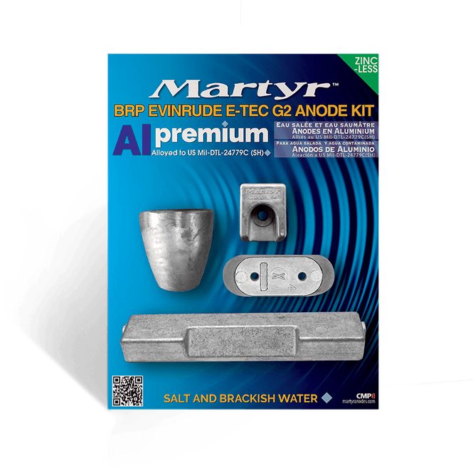 Hovedbilde BRP Evinrude E-TEC G2 Anodesett - Aluminium