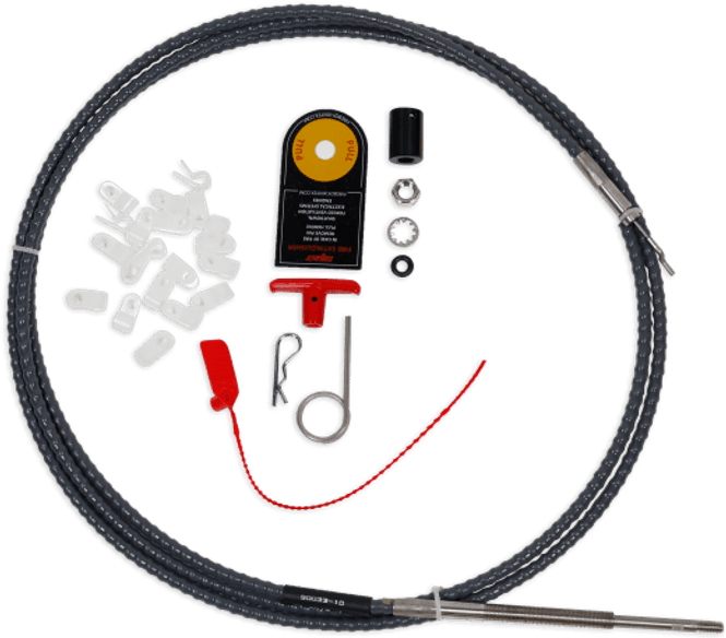 Hovedbilde Utl?serkabel til Fireboy Brannslukkere - 7.3m ...