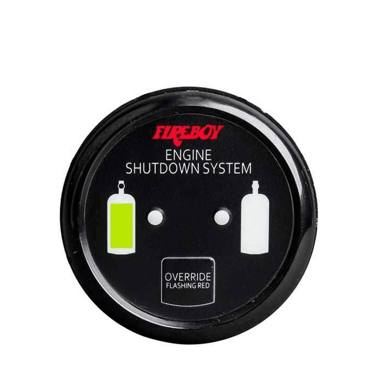 Rundt panel for Fireboy Motorstopp/restart system 12V