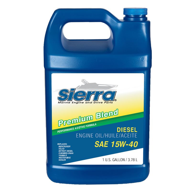 15W-40 Premium Diesel Motorolje til MerCruiser/Volvo - 3.78L