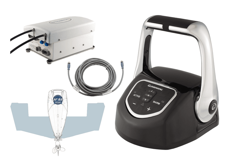 Glendinning Genesys Kit, 1 Utenbordsmotor, Svart-Trim-24V