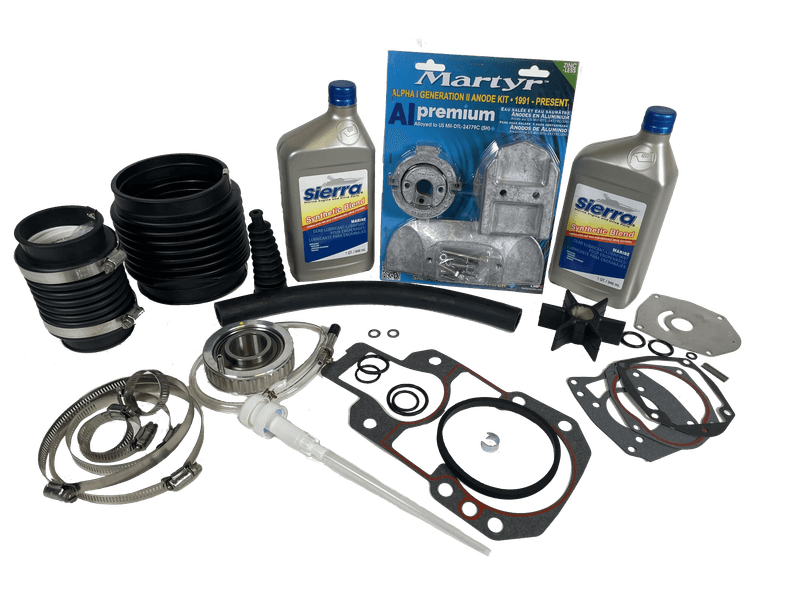 Stort servicesett til MerCruiser Alfa One Gen 2 1991->